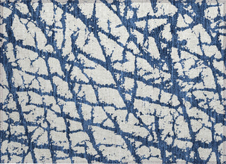 Piper Looms Chantille Abstract ACN972 Navy Machine Washable Area Rug Scatter Main Image