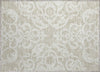 Piper Looms Chantille Damask ACN973 Beige Machine Washable Area Rug Scatter Main Image