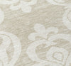 Piper Looms Chantille Damask ACN973 Beige Machine Washable Area Rug Swatch Image
