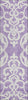 Piper Looms Chantille Damask ACN973 Purple Machine Washable Area Rug Runner Main Image