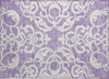 Piper Looms Chantille Damask ACN973 Purple Machine Washable Area Rug Scatter Main Image