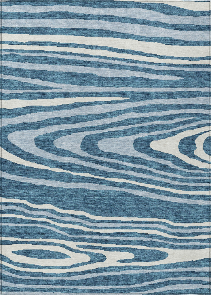 Piper Looms Chantille Nature ACN974 Navy Machine Washable Area Rug main image