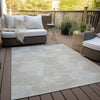 Piper Looms Chantille Abstract ACN975 Beige Machine Washable Area Rug Outdoor Lifestyle Image Feature