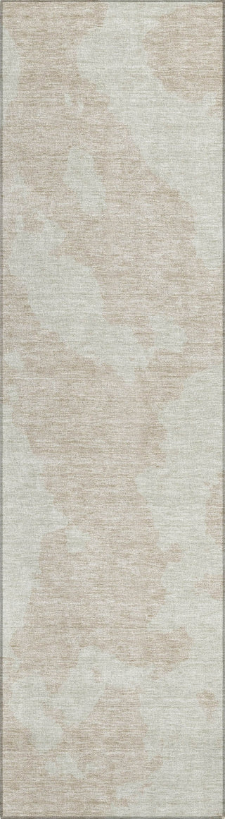 Piper Looms Chantille Abstract ACN975 Beige Machine Washable Area Rug Runner Main Image