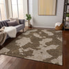 Piper Looms Chantille Abstract ACN975 Brown Machine Washable Area Rug Lifestyle Image Feature