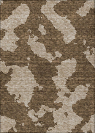 Piper Looms Chantille Abstract ACN975 Brown Machine Washable Area Rug main image