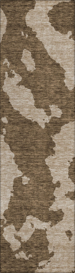 Piper Looms Chantille Abstract ACN975 Brown Machine Washable Area Rug Runner Main Image