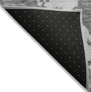 Piper Looms Chantille Abstract ACN975 Gray Machine Washable Area Rug Backing Image