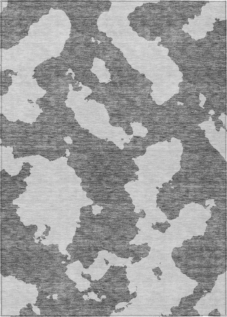 Piper Looms Chantille Abstract ACN975 Gray Machine Washable Area Rug main image
