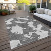 Piper Looms Chantille Abstract ACN975 Gray Machine Washable Area Rug Outdoor Lifestyle Image Feature