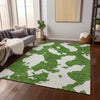 Piper Looms Chantille Abstract ACN975 Green Machine Washable Area Rug Lifestyle Image Feature