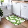 Piper Looms Chantille Abstract ACN975 Green Machine Washable Area Rug Scatter Lifestyle Image Feature