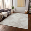 Piper Looms Chantille Abstract ACN975 Ivory Machine Washable Area Rug Lifestyle Image Feature