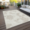 Piper Looms Chantille Abstract ACN975 Ivory Machine Washable Area Rug Outdoor Lifestyle Image Feature