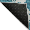 Piper Looms Chantille Abstract ACN975 Teal Machine Washable Area Rug Backing Image