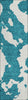 Piper Looms Chantille Abstract ACN975 Teal Machine Washable Area Rug Runner Main Image