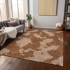 Piper Looms Chantille Abstract ACN975 Terracotta Machine Washable Area Rug Lifestyle Image Feature