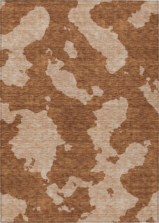 Piper Looms Chantille Abstract ACN975 Terracotta Machine Washable Area Rug main image
