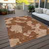 Piper Looms Chantille Abstract ACN975 Terracotta Machine Washable Area Rug Outdoor Lifestyle Image Feature