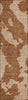 Piper Looms Chantille Abstract ACN975 Terracotta Machine Washable Area Rug Runner Main Image