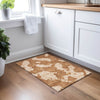 Piper Looms Chantille Abstract ACN975 Terracotta Machine Washable Area Rug Scatter Lifestyle Image Feature