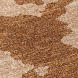 Piper Looms Chantille Abstract ACN975 Terracotta Machine Washable Area Rug Swatch Image