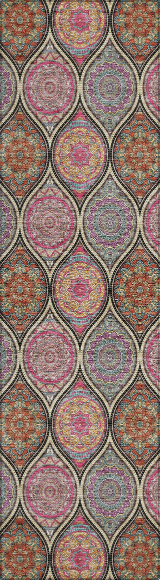 Piper Looms Chantille Modern ACN976 Black Machine Washable Area Rug Runner Main Image