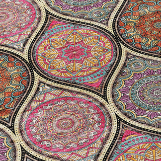 Piper Looms Chantille Modern ACN976 Black Machine Washable Area Rug Swatch Image