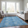 Piper Looms Chantille Modern ACN976 Denim Machine Washable Area Rug Lifestyle Image Feature
