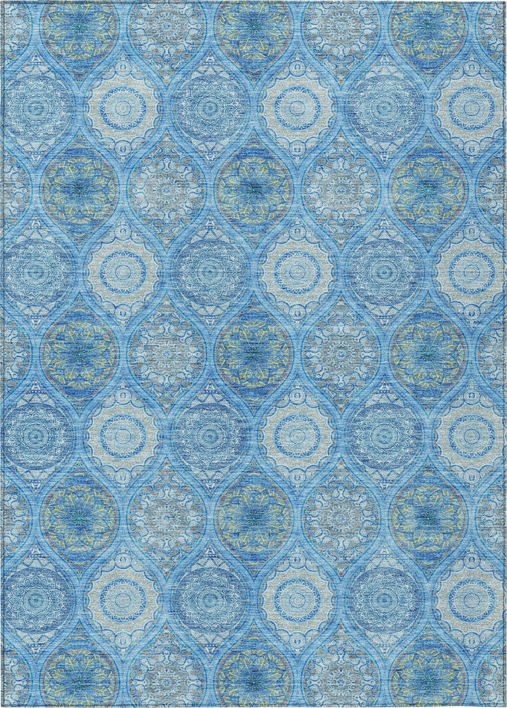 Piper Looms Chantille Modern ACN976 Denim Machine Washable Area Rug main image