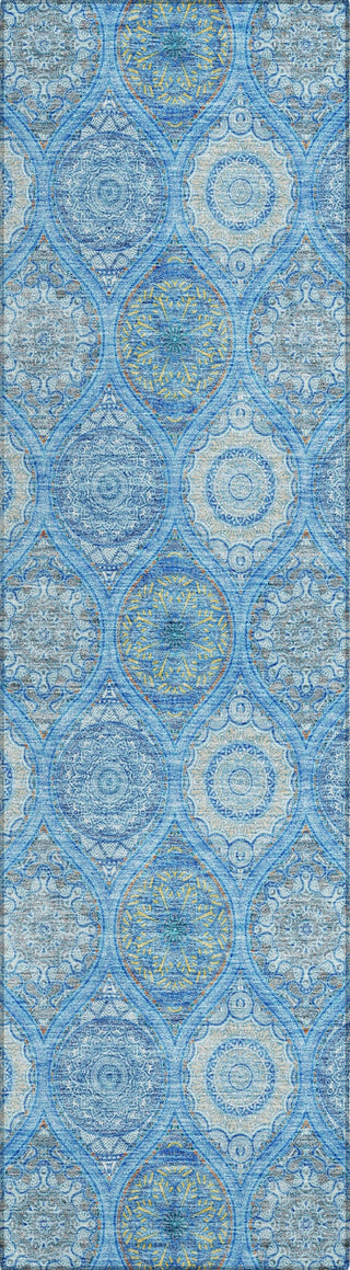 Piper Looms Chantille Modern ACN976 Denim Machine Washable Area Rug Runner Main Image