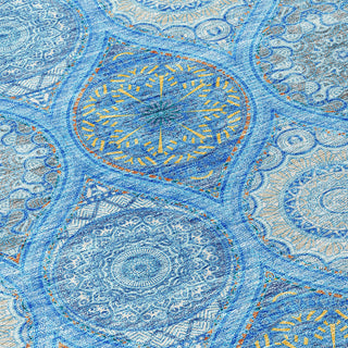 Piper Looms Chantille Modern ACN976 Denim Machine Washable Area Rug Swatch Image