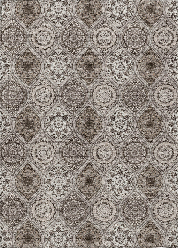 Piper Looms Chantille Modern ACN976 Khaki Machine Washable Area Rug main image