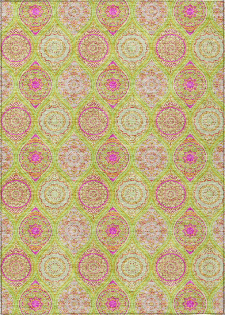 Piper Looms Chantille Modern ACN976 Lime Machine Washable Area Rug main image