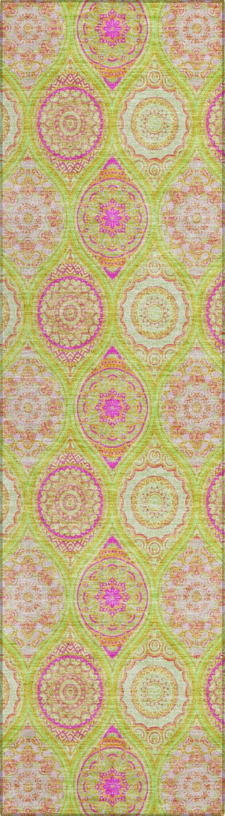 Piper Looms Chantille Modern ACN976 Lime Machine Washable Area Rug Runner Main Image