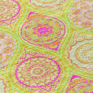 Piper Looms Chantille Modern ACN976 Lime Machine Washable Area Rug Swatch Image