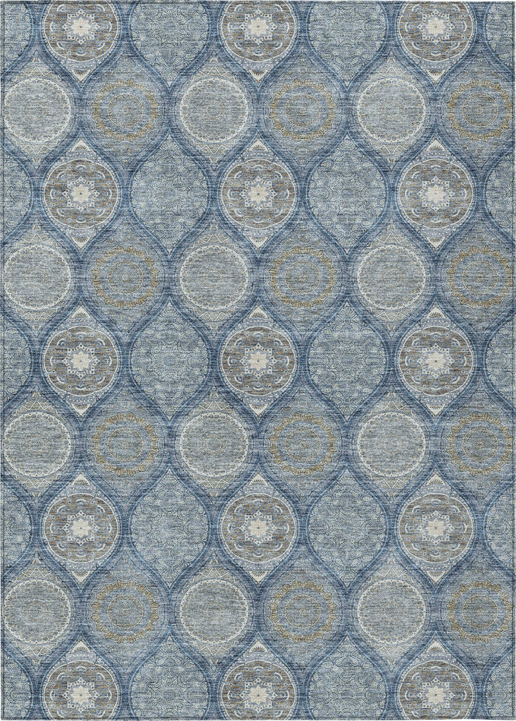 Piper Looms Chantille Modern ACN976 Navy Machine Washable Area Rug main image