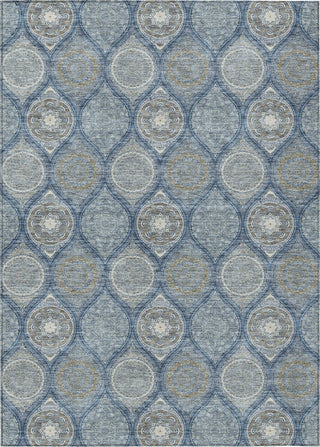 Piper Looms Chantille Modern ACN976 Navy Machine Washable Area Rug main image