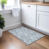 Piper Looms Chantille Modern ACN976 Navy Machine Washable Area Rug Scatter Lifestyle Image Feature