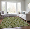 Piper Looms Chantille Modern ACN976 Olive Machine Washable Area Rug Lifestyle Image Feature