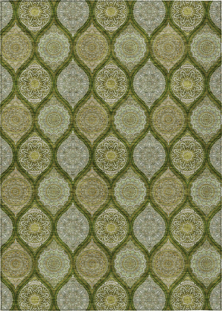 Piper Looms Chantille Modern ACN976 Olive Machine Washable Area Rug main image