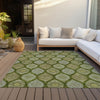 Piper Looms Chantille Modern ACN976 Olive Machine Washable Area Rug Outdoor Lifestyle Image Feature