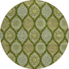 Piper Looms Chantille Modern ACN976 Olive Machine Washable Area Rug Round Main Image