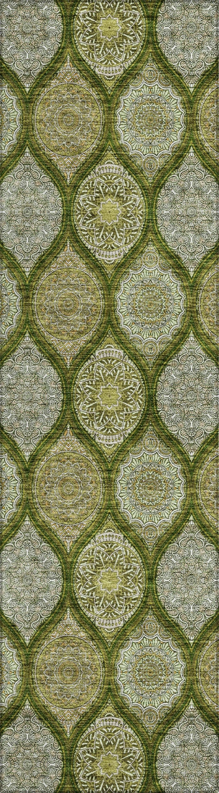 Piper Looms Chantille Modern ACN976 Olive Machine Washable Area Rug Runner Main Image