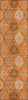 Piper Looms Chantille Modern ACN976 Orange Machine Washable Area Rug Runner Main Image