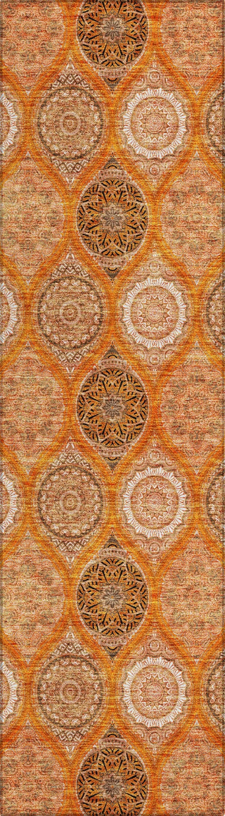 Piper Looms Chantille Modern ACN976 Orange Machine Washable Area Rug Runner Main Image