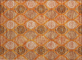 Piper Looms Chantille Modern ACN976 Orange Machine Washable Area Rug Scatter Main Image