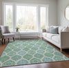 Piper Looms Chantille Modern ACN976 Sage Machine Washable Area Rug Lifestyle Image Feature
