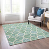 Piper Looms Chantille Modern ACN976 Sage Machine Washable Area Rug Lifestyle Image Feature