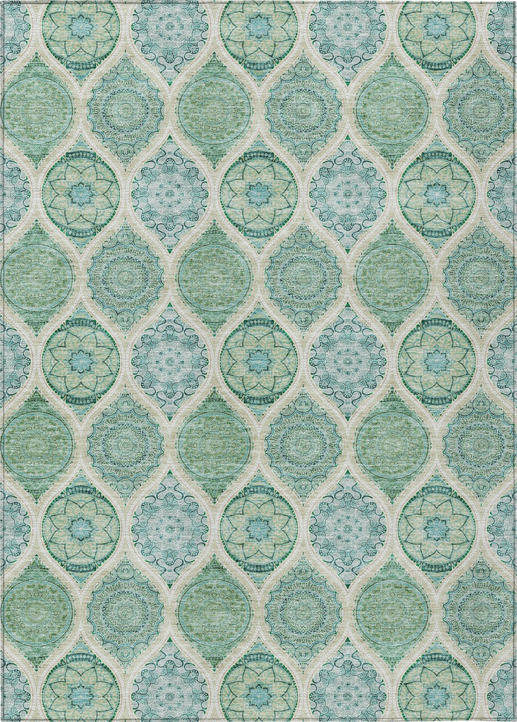 Piper Looms Chantille Modern ACN976 Sage Machine Washable Area Rug main image